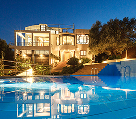 Ski chalets with indoor swimming pools